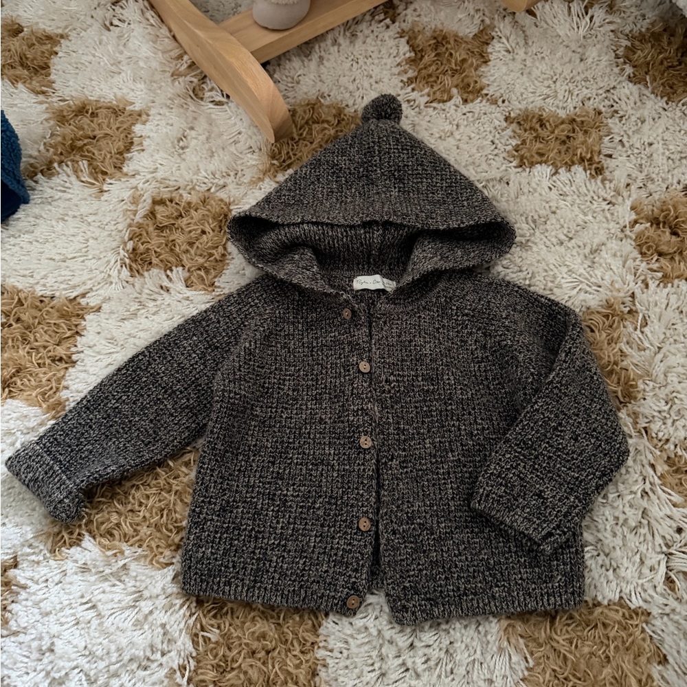 Rylee + cry hassle Knit Sweater with Wooden Buttons and pants